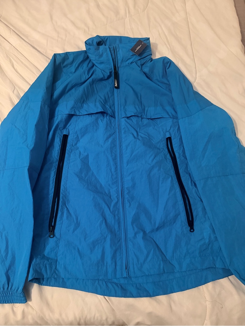 American Eagle Outfitters Bright Blue Men's Windbreaker Jacket NWT - Size M - Picture 3 of 6